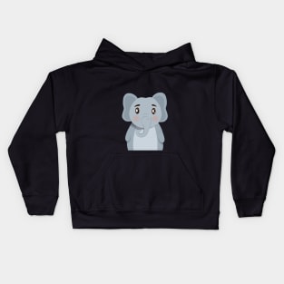 Baby Elephant Nursery Illustration Kids Hoodie